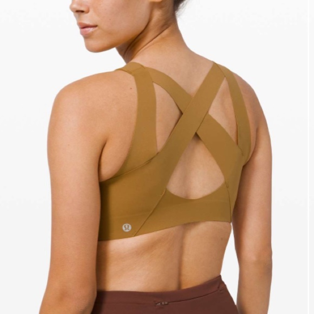 NWT Lululemon Enlite Bra with Front Zip in Spiced Bronze HIGH SUPPORT